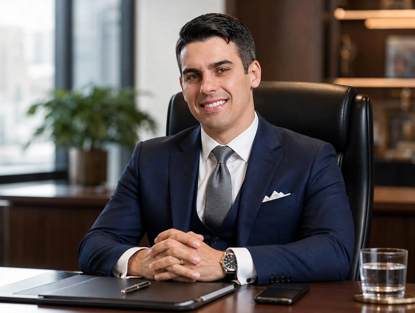 Jonas Corrêa em seu ambiente de trabalho