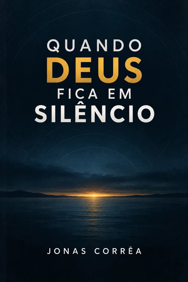 Capa do livro Quando Deus Fica em Silêncio, de Jonas Corrêa